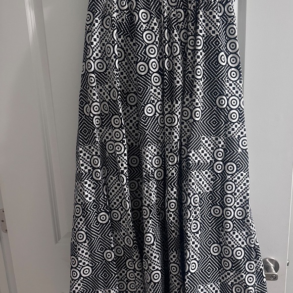 Advance Apparel Checkered African print convertible skirt-free size - Picture 3 of 3